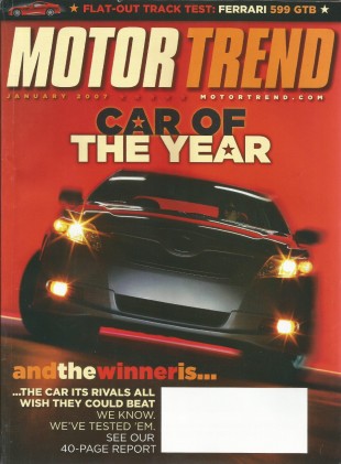 MOTOR TREND 2007 JAN - 599 GTB FIORANO, MURCIELAGO